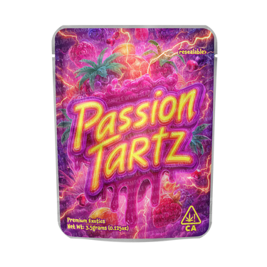 Passion Tarts Mylar Pouches Pre - Labeled - 3.5g (1/8oz)