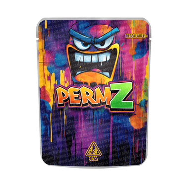 PermZ Mylar Pouches Pre - Labeled - 3.5g (1/8oz)