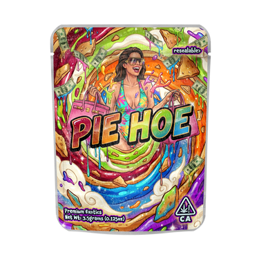 Pie Hoe Mylar Pouches Pre - Labeled - 3.5g (1/8oz)
