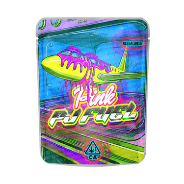Pink PJ Fuel Mylar Pouches Pre - Labeled - 3.5g (1/8oz)