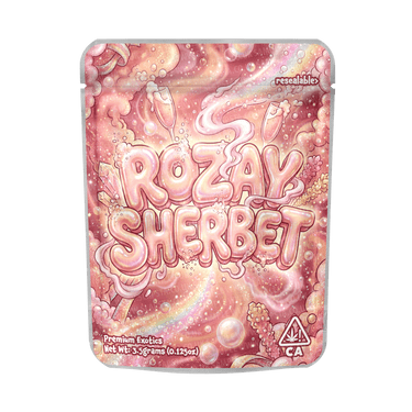 Rozay Sherbet Mylar Pouches Pre - Labeled - 3.5g (1/8oz)