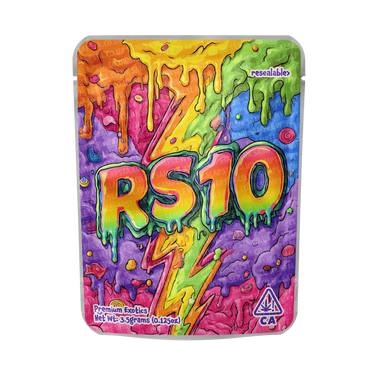 RS10 Mylar Pouches Pre - Labeled - 3.5g (1/8oz)