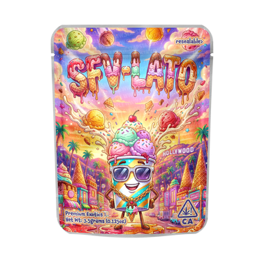 SFVlato Mylar Pouches Pre - Labeled - 3.5g (1/8oz)