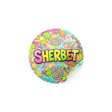 Sherbet Circular Stickers - 2.5cm