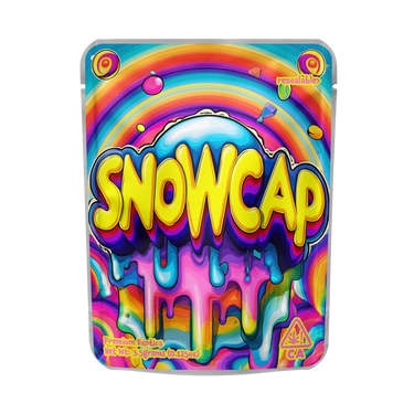 Snow Cap Mylar Pouches Pre - Labeled - 3.5g (1/8oz)