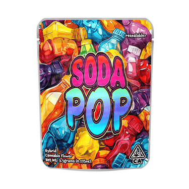 Soda Pop Mylar Pouches Pre - Labeled - 3.5g (1/8oz)