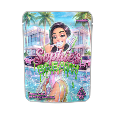 Sophies Breath Mylar Pouches Pre - Labeled - 3.5g (1/8oz)