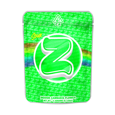 Sour Z Mylar Pouches Pre - Labeled - 3.5g (1/8oz)