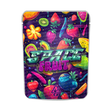 Space Fruit Mylar Pouches Pre - Labeled - 3.5g (1/8oz)