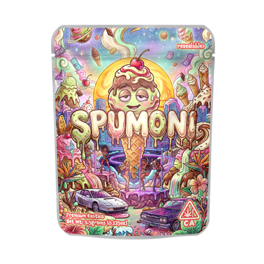Spumoni Mylar Pouches Pre - Labeled - 3.5g (1/8oz)