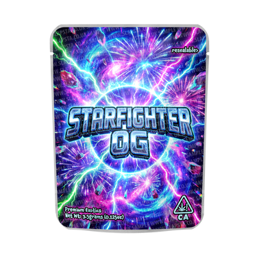 Starfighter OG Mylar Pouches Pre - Labeled - 3.5g (1/8oz)
