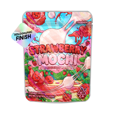 Strawberry Mochi Mylar Sticker Packs - SLAPSTA