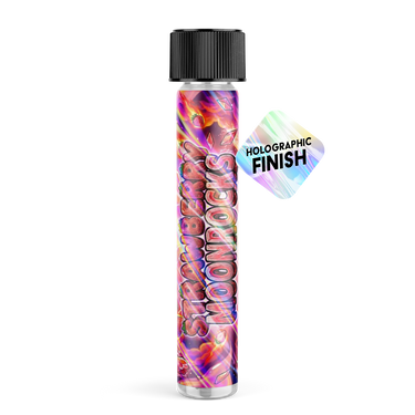 Strawberry Moonrocks Glass Pre - Roll Tubes - 10pcs