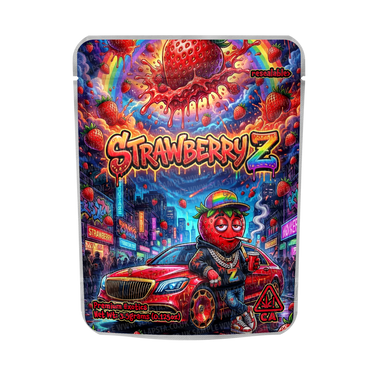 Strawberry - Z Mylar Sticker Packs - SLAPSTA