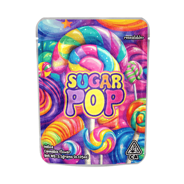 Sugar Pop Mylar Pouches Pre - Labeled - 3.5g (1/8oz)