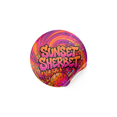 Sunset Sherbet Circular Stickers - 2.5cm
