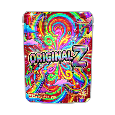 The Original Z SFX Mylar Pouches Pre - Labeled - 3.5g (1/8oz)