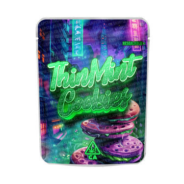Thin Mint Cookies Mylar Pouches Pre - Labeled - 3.5g (1/8oz)