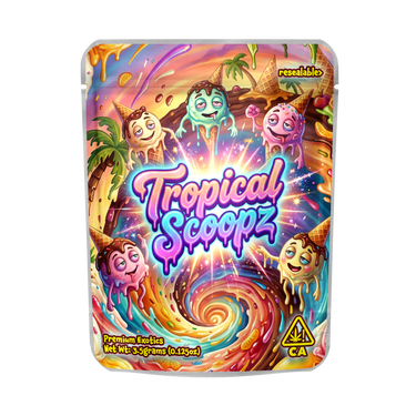 Tropical Scoopz Pouches Pre - Labeled - 3.5g (1/8oz)