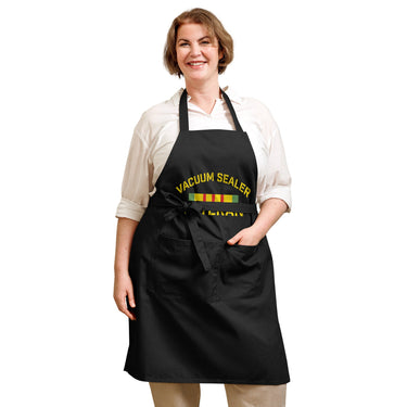 Vacuum Sealer Vest Cotton Apron - Black
