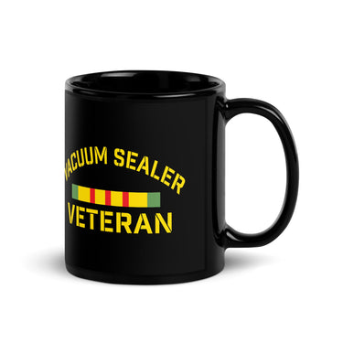 Vacuum Sealer Veteran Black Glossy Mug - 11 oz