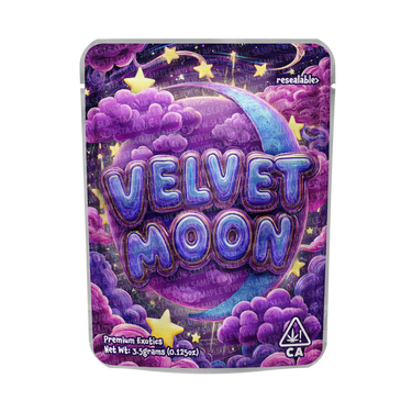 Velvet Moon Mylar Pouches Pre - Labeled - SLAPSTA