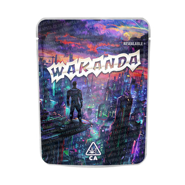 Wakanda Mylar Pouches Pre-Labeled - 3.5g (1/8oz) / No / 16pcs