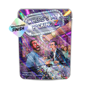 Where's My F*cking Z Mylar Sticker Packs - 3.5g (1/8oz)