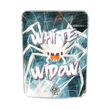 White Widow Mylar Pouches Pre - Labeled - 3.5g (1/8oz)
