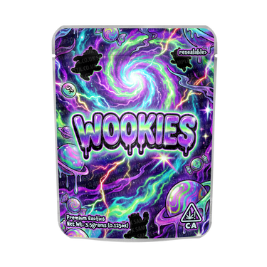 Wookies Mylar Pouches Pre - Labeled - 3.5g (1/8oz)