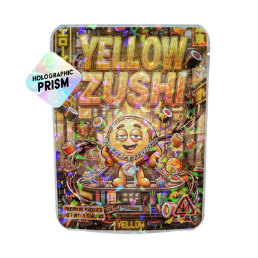 Yellow Zushi Mylar Sticker Packs - SLAPSTA