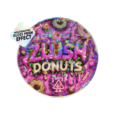 Zlush Donuts Circle Holo Mylar Sticker Packs - SLAPSTA