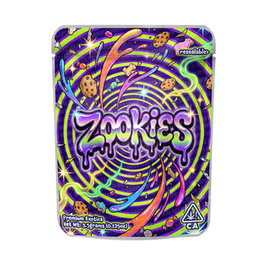 Zookies Mylar Pouches Pre - Labeled - 3.5g (1/8oz)