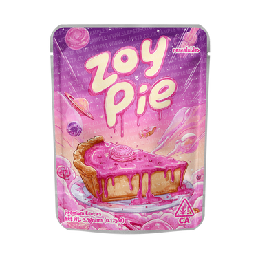 Zoy Pie Mylar Pouches Pre - Labeled - 3.5g (1/8oz)