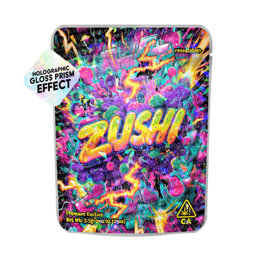 Zushi Holo Mylar Sticker Packs - 3.5g (1/8oz)