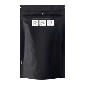 1 Ounce (28g) Child Resistant Mylar Bags Black/Clear