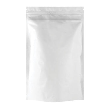 1 Ounce (28g) Single Seal Mylar Bags White/Clear - 50pcs