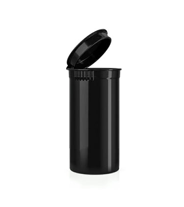13dr (2g) Opaque Black Pop Top Bottles - 50pcs