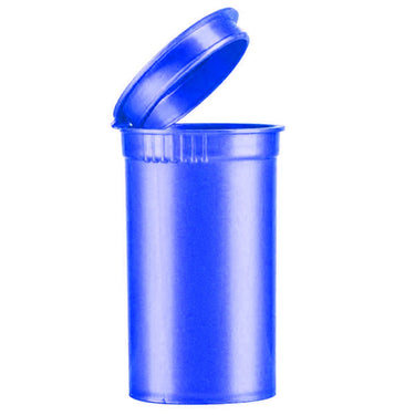 19dr (3.5g) Opaque Blue Pop Top Bottles - 50pcs
