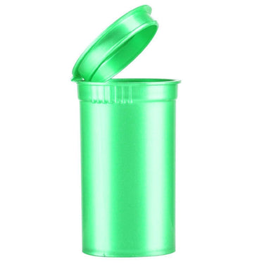 19dr (3.5g) Opaque Green Pop Top Bottles - 50pcs