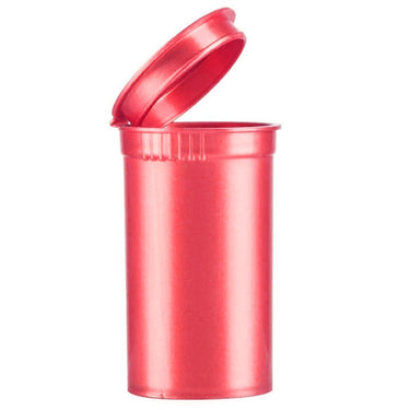 19dr (3.5g) Opaque Red Pop Top Bottles - 50pcs