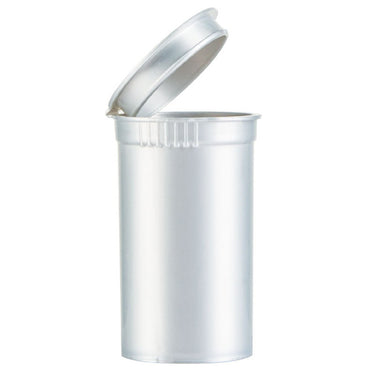 19dr (3.5g) Opaque Silver Pop Top Bottles - 50pcs