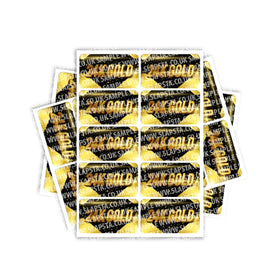 24K Gold Rectangle / Pre-Roll Labels