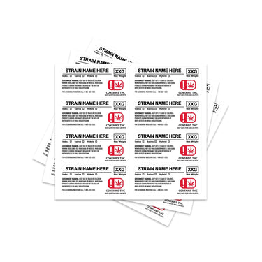 2.75" x 1.25" Oklahoma Info Labels - 50pcs