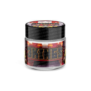 3 Kingz Glass Jars Pre - Labeled - 3.5grams (1/8oz)