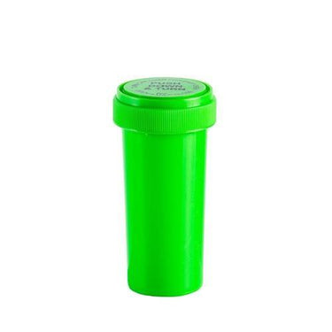 30 DRAM Push-Turn reverse cap bottles - SLAPSTA 420 Cannabis Weed Stickers