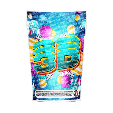 3D Mylar Pouches Pre - Labeled - 3.5g (1/8oz)
