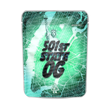 501st State OG Mylar Pouches Pre-Labeled - 3.5g (1/8oz) / No / 16pcs