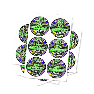 707 Headband Circular Stickers - 2.5cm