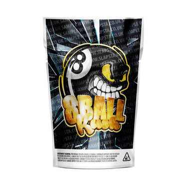 8 Ball Kush Mylar Pouches Pre-Labeled - 3.5g (1/8oz) / No / 16pcs